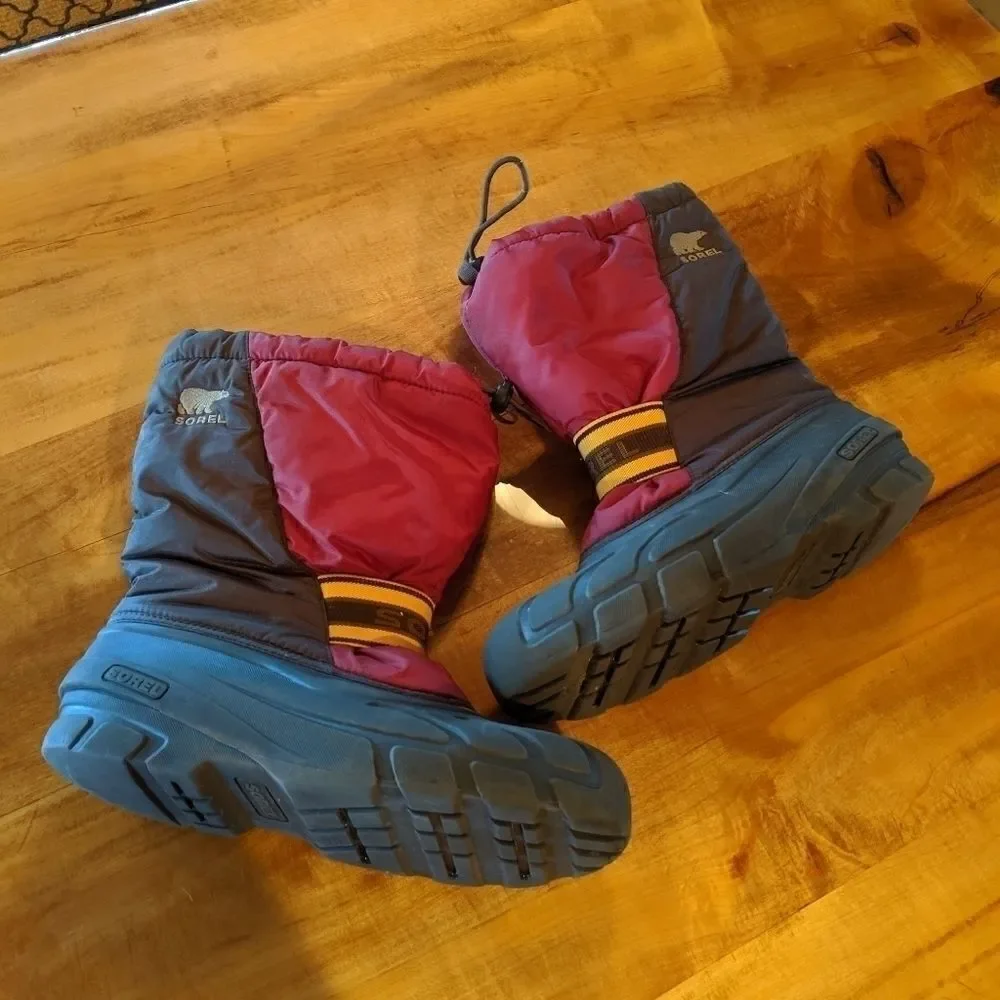 Sorel winter boots NY1799-228 maroon size 7